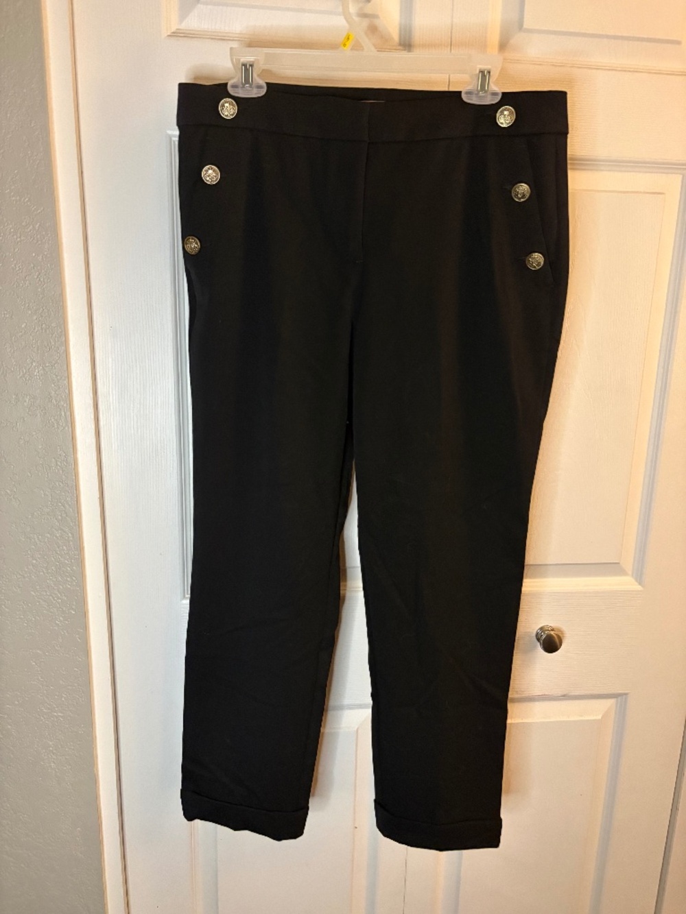 Loft Black Sailor Pants 10